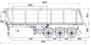 Полуприцеп-самосвал модели 924900-33B (Box-Type)